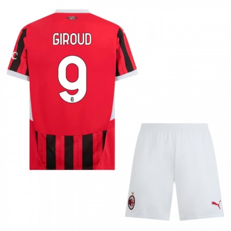 AC Milan Giroud 9 Barn Hjemmedrakt 2024-25 Kortermet